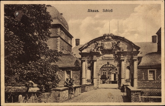 Postcard Ahaus in Münsterland, castle