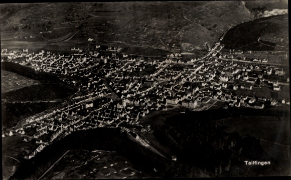 Postcard Tailfingen Albstadt in Zollernalbkreis Württemberg, aerial photograph
