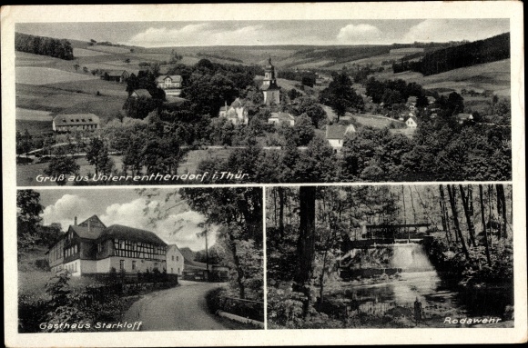 Ak Unterrenthendorf Thür., Gasthof Starkloff, Rodawehr
