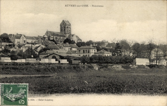 Ak Auvers sur Oise Val d'Oise, Panorama