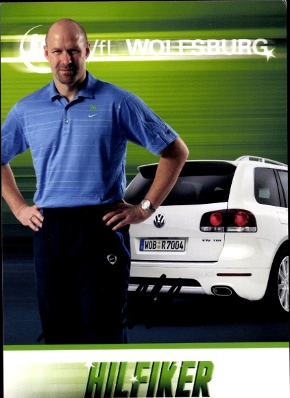 Autogrammkarte Torwart Trainer Andreas Hilfiker, VfL Wolfsburg, Autogramm