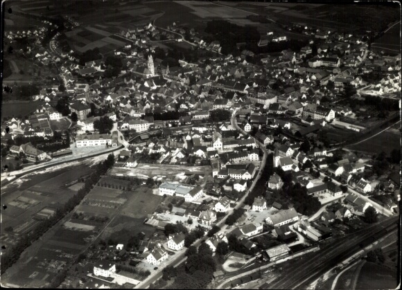 Foto Pfaffenhofen an der Roth Mittelschwaben, Fliegeraufnahme