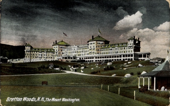 Ansichtkaart Bretton Woods Caroll New Hampshire USA, The Mount Washington Hotel