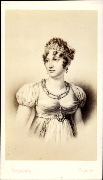 Carte de Visite Caroline Murat, Queen of Naples, sister of Napoleon Bonaparte