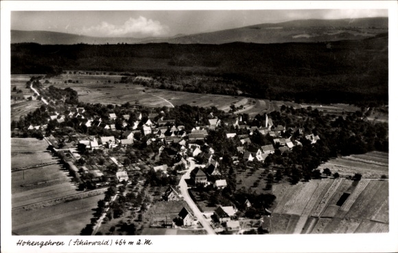 Postcard Hohengehren Baltmannsweiler Baden Württemberg, aerial photograph