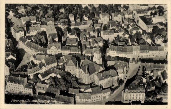Ak Meerane in Sachsen, Fliegeraufnahme