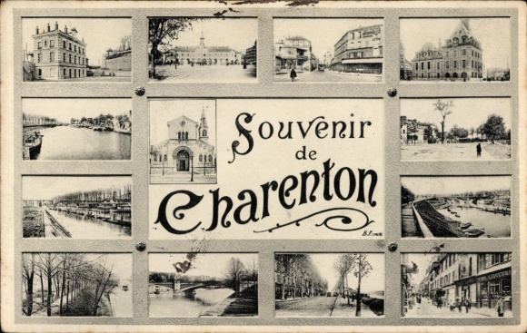 Ak Charenton le Pont Val de Marne, Souvenir de  verschiedene Ansichten