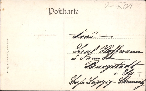Postcard Osterode Harztor Thuringia, inn for relaxation, Pestalozzi-Fröbel House