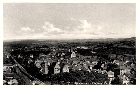 Ak Neckarsulm in Württemberg, Fliegeraufnahme