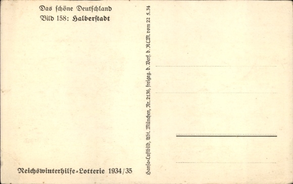 Postcard Halberstadt in Saxony Anhalt, WHW Das schöne Germany 158, church, aerial photograph