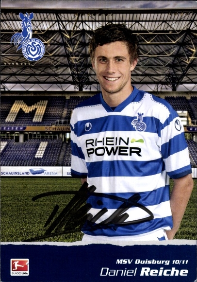 Autogrammkarte Fußballer Daniel Reiche, MSV Duisburg, Autogramm