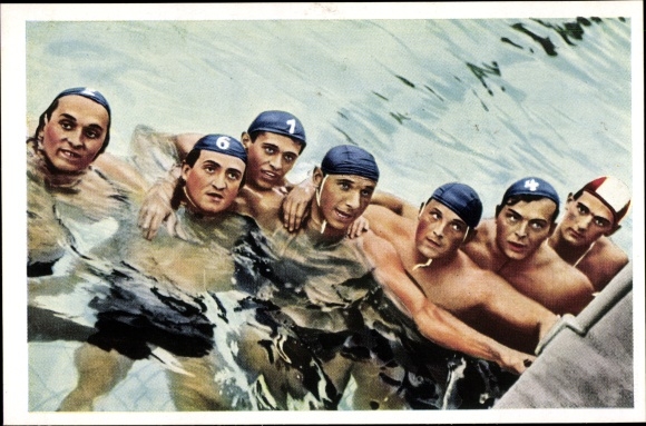 Collection picture Olympia 1936, series 24 No. 2, Hungary water polo team, Franck coffee