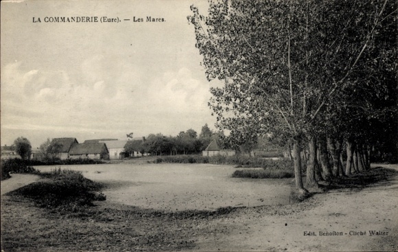 CPA La Commanderie Eure, Les Mares