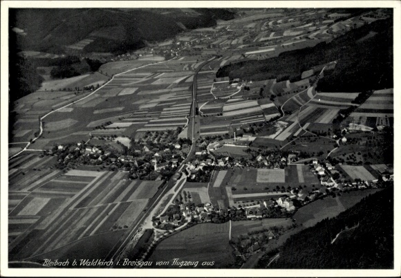 Postcard Bleibach Gutach im Breisgau Black Forest, aerial photograph