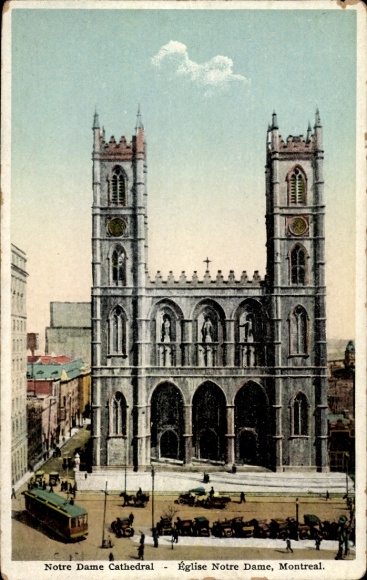 KP Montreal Quebec Kanada, katedra Notre Dame, Eglise Notre Dame, architektura