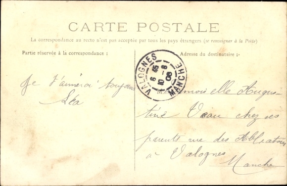 Postcard Bourgtheroulde Eure, Le Logis