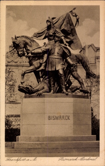 Ak Frankfurt am Main, Bismarck-Denkmal