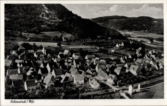 Ak Hohenstadt Pommelsbrunn Mittelfranken, Fliegeraufnahme