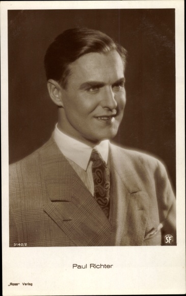 Postcard Actor Paul Richter, Portrait, Ross 3140/2