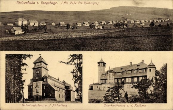 Ak Stolzenhain Lengefeld im Erzgebirge, Unterkunftshaus a.d. Fichtelberg