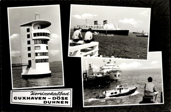 PC Cuxhaven Döse Duhnen, radar tower, steamer Hanseatic, Alte Liebe