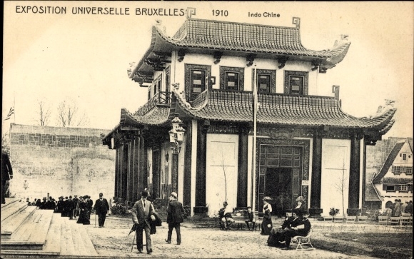 Ak Bruxelles Bruksela, Wystawa Światowa 1910, Indochiny