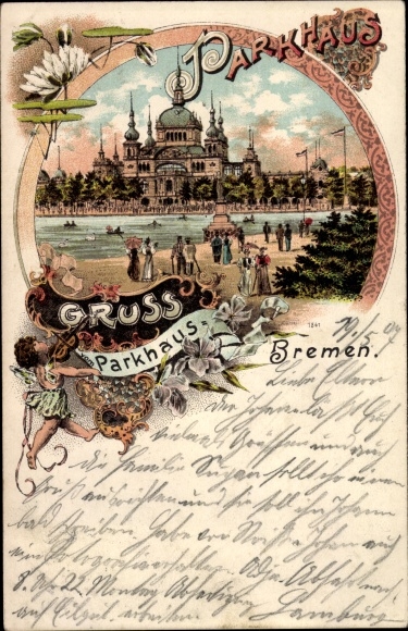 Chromo-Litho Hanseatic City of Bremen, multi-storey car park
