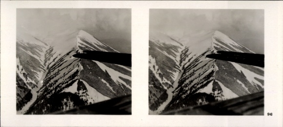 Stereo spatial image photo flying and winning No. 96, Olymp