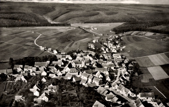 Ak Riedöschingen Blumberg am Schwarzwald, Fliegeraufnahme