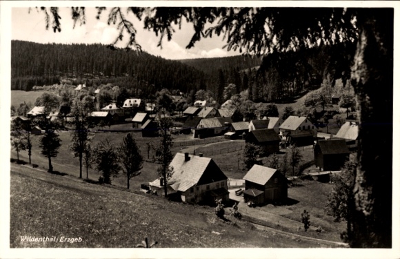 Postcard Wildenthal Eibenstock in the Ore Mountains, general view