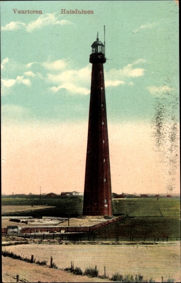 Postcard Huisduinen Den Helder North Holland The Netherlands, Vuurtoren, Lighthouse