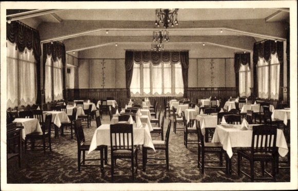 Ak Oberhof im Thüringer Wald, Speisesaal, Heinrich Lorenz Stiftung