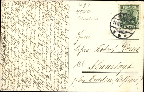 Postcard Melle in Lower Saxony, Plettenberger Strasse