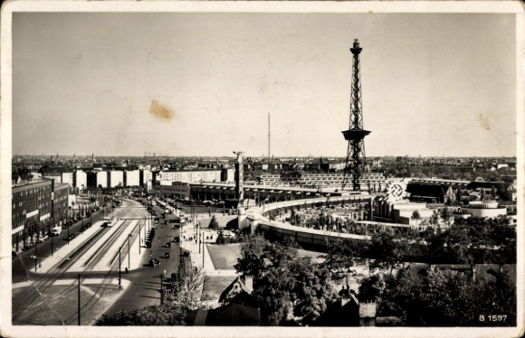 Postcard Berlin Charlottenburg Westend, Exhibition Grounds, Radio Tower