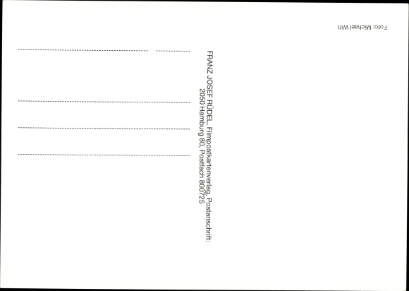 Postcard film director and actor Jürgen Roland, NDR