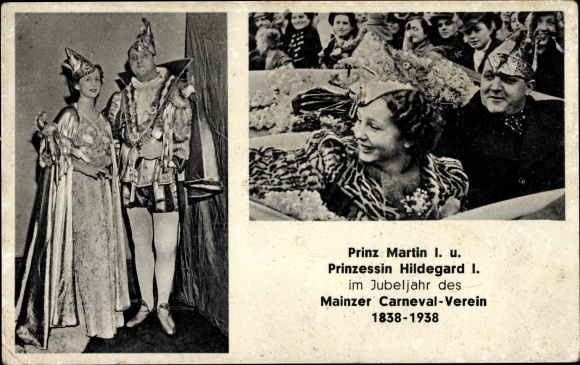 KP Mainz am Rhein, Mainz Carneval Club, Prince Martin I, Princess Hildegard I, Jubileusz 1938