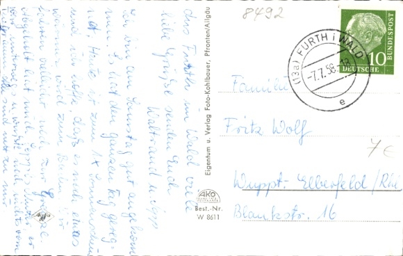 Ak Furth im Wald Oberpfalz Bayern, Gesamtansicht, Kirchturm, Innenansicht Kirche, Straßenpartie