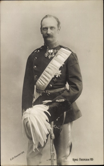 Postcard Kong Frederik VIII, King of Denmark