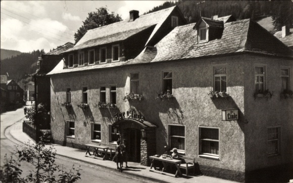 KP Unterweißbach Las Turyński, restauracja HO „Zur Linde”, widok z zewnątrz