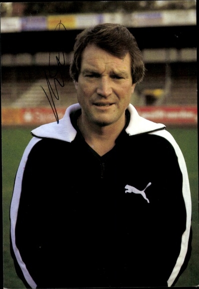 Autogrammkarte Reinhard Schröder, Autogramm