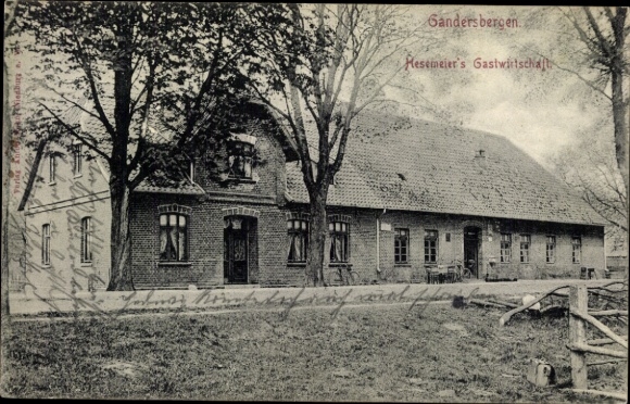 Postcard Gandesbergen in Lower Saxony, Hesemeier's Gastwirtschaft