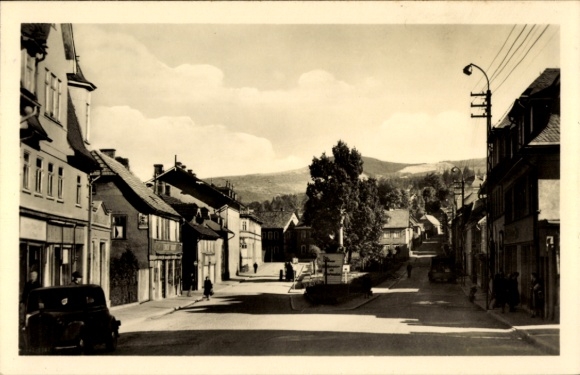 Postcard Zella Mehlis in the Thuringian Forest, Museumsplatz