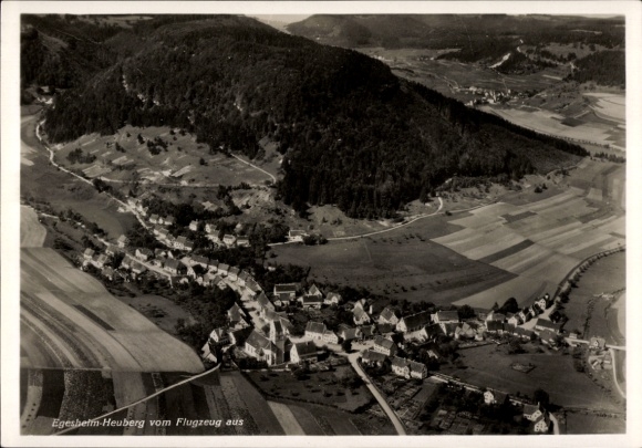 KP Egesheim w Wirtembergii, zdjęcie lotnicze, Heuberg