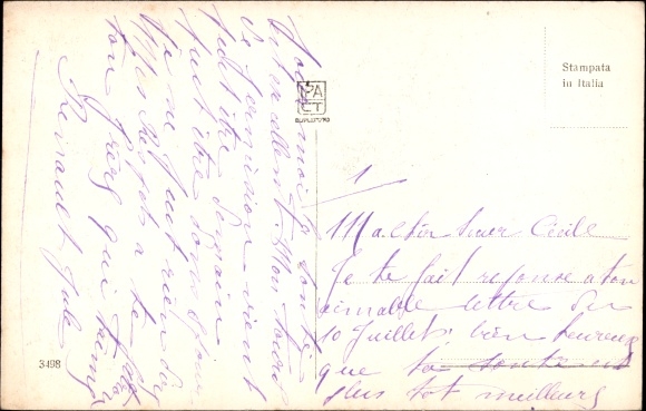 Postcard Thessaloniki Greece, Venizelos street