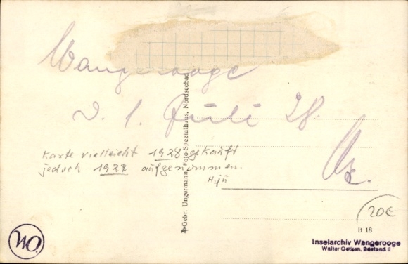 PC North Sea resort Wangerooge in East Frisia, airport, aviator's castle, aircraft D-367, 1927