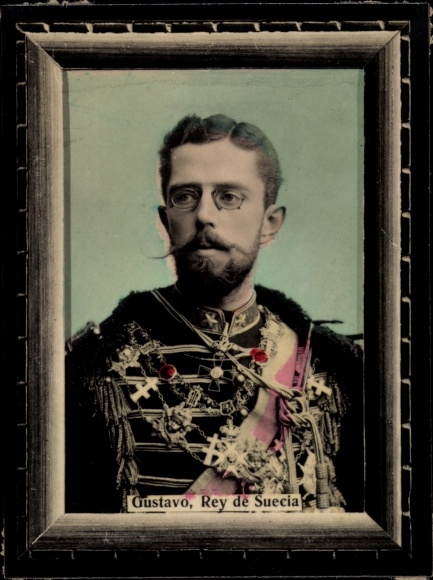 foto Zweden, koning Gustav V, portret