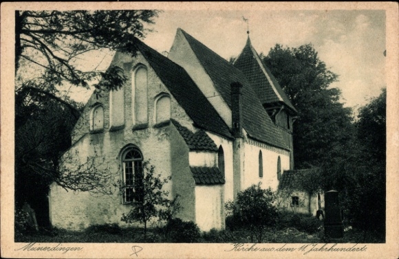 Ak Meinerdingen Walsrode im Heidekreis, Kirche aus dem 11. Jahrhundert