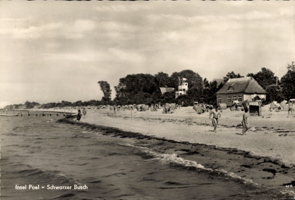Postcard Island Poel Mecklenburg, Black Bush, Beach
