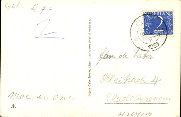 Postcard Elten Emmerich am Niederrhein, view of the observation tower, children