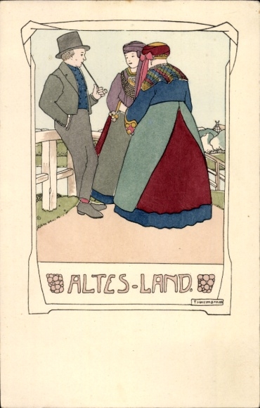 Art Nouveau lito Old Country, tradycyjne stroje